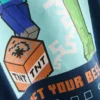 7–15 år | Hoodie med Minecraft-motiv, bomullsrik