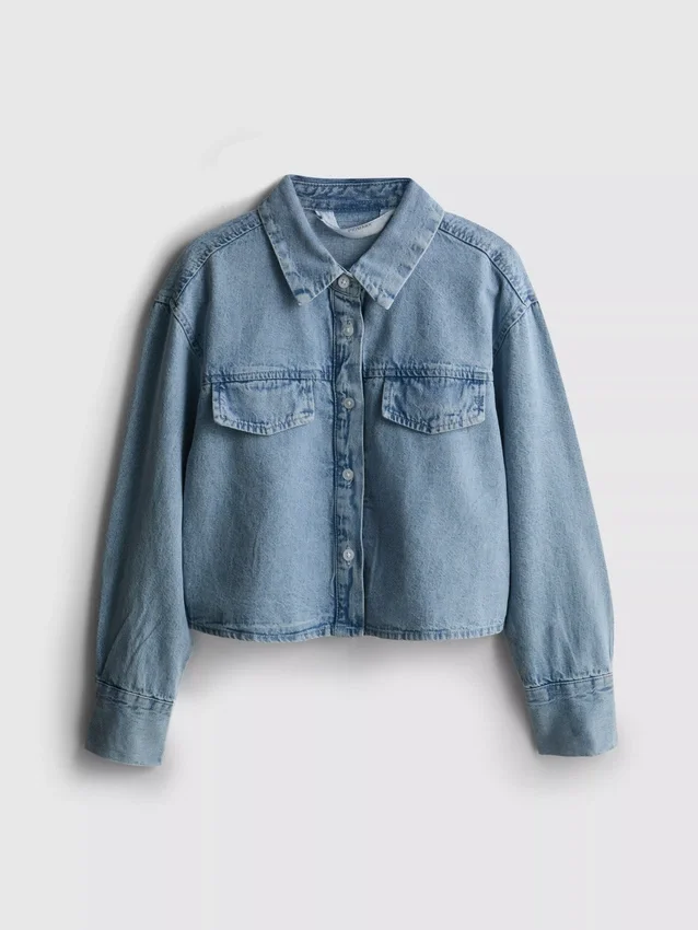 7–15 år | jeansskjorta