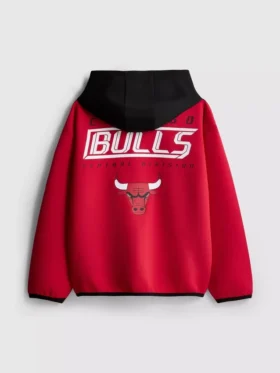 7–15 år | NBA Chicago Bulls-hoodie med dragkedja