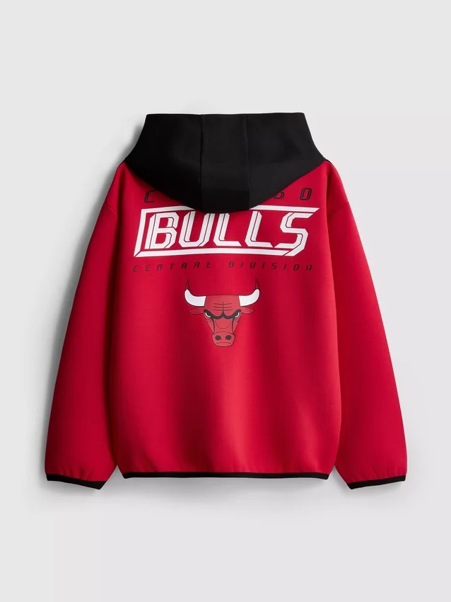 7–15 år | NBA Chicago Bulls-hoodie med dragkedja