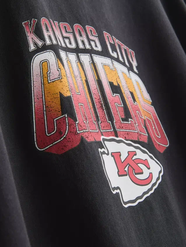 7–15 år | NFL Kansas City Chiefs T-shirt med acid wash