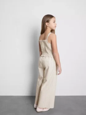 7–15 år | randig, rynkad jumpsuit