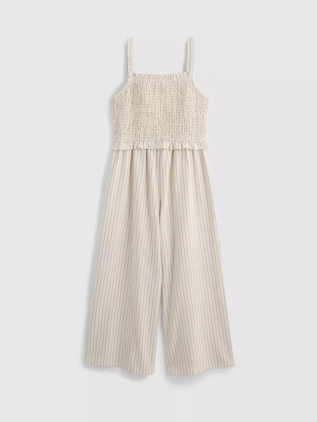 7–15 år | randig, rynkad jumpsuit