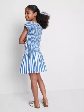 7–15 år | randig rynkad kjol