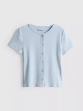 7–15 år | ribbad T-shirt