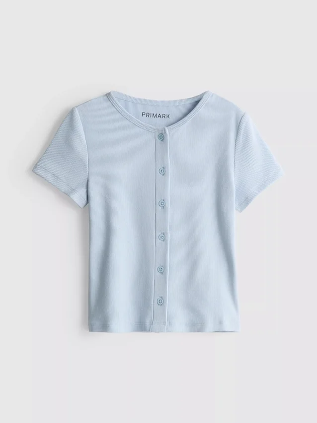 7–15 år | ribbad T-shirt