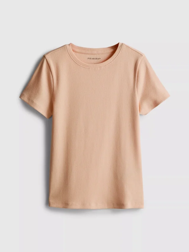 7–15 år | ribbad T-shirt