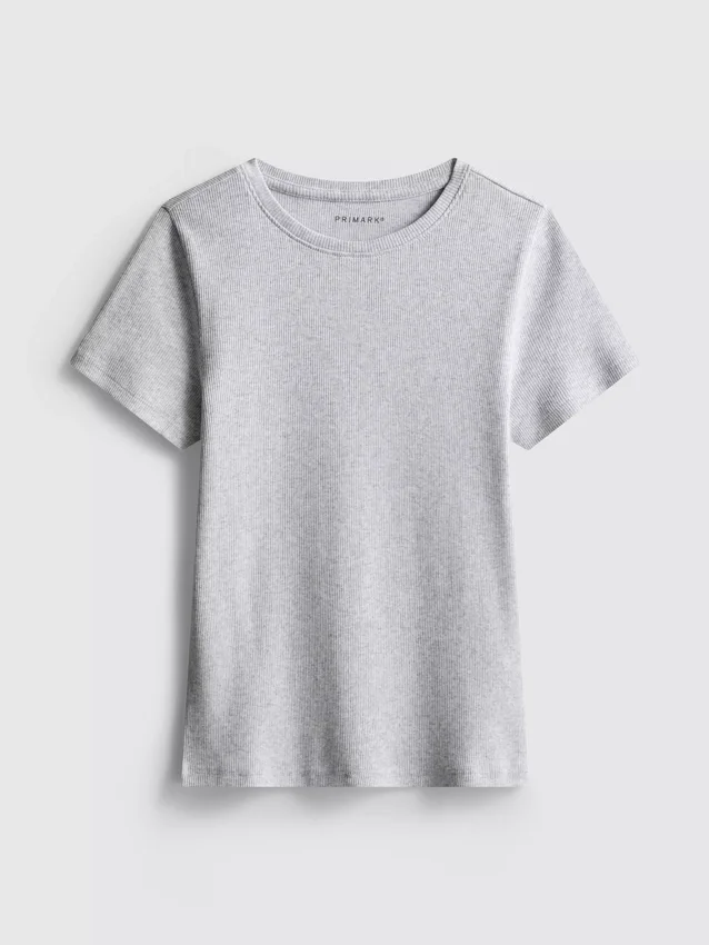 7–15 år | ribbad T-shirt