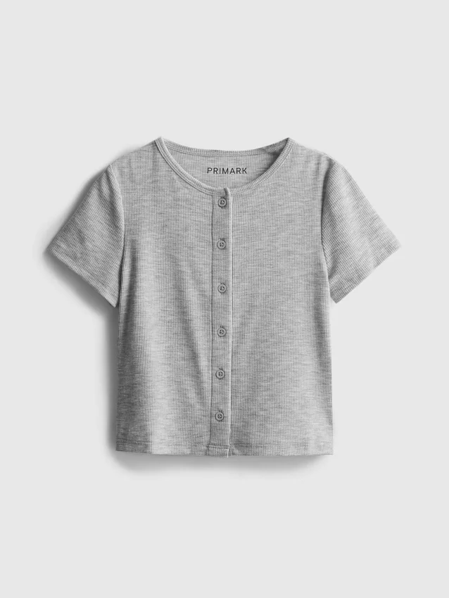 7–15 år | ribbad T-shirt