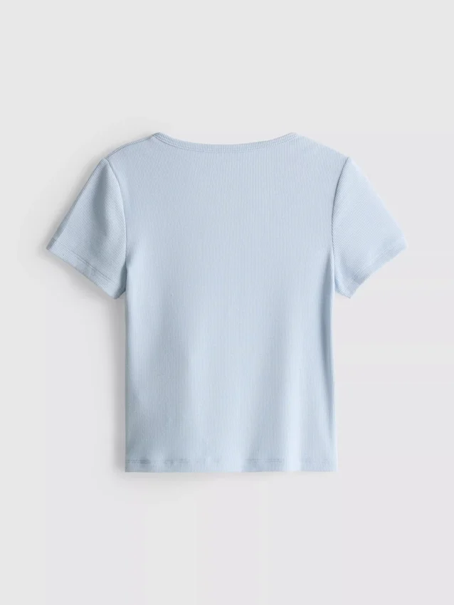 7–15 år | ribbad T-shirt