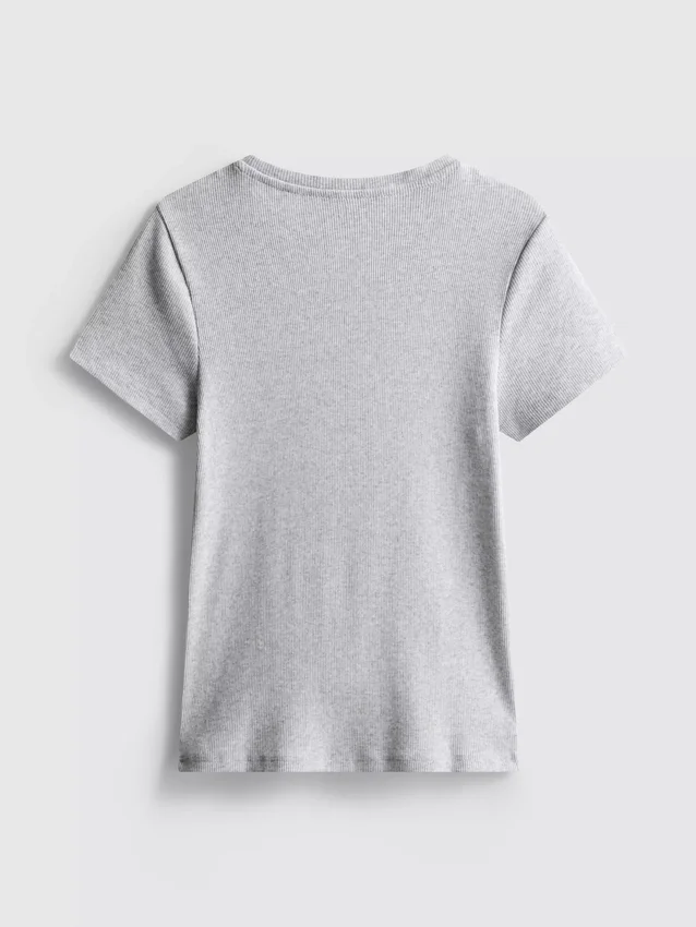 7–15 år | ribbad T-shirt