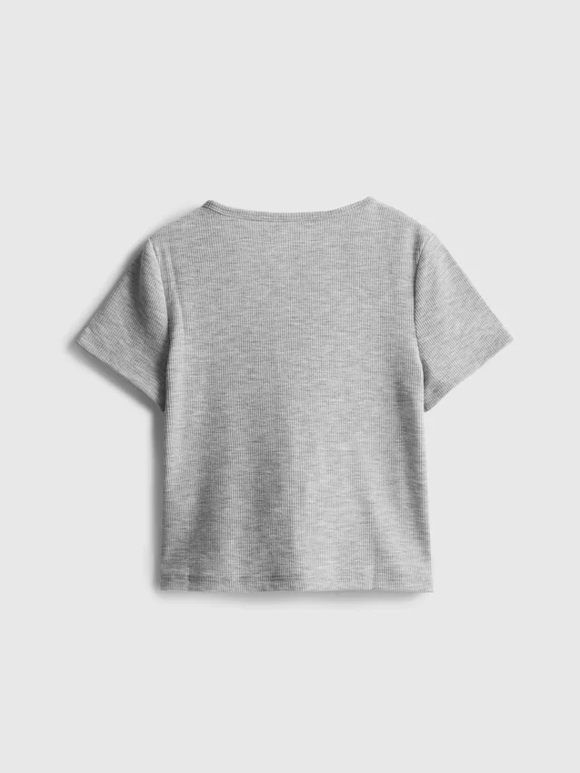 7–15 år | ribbad T-shirt