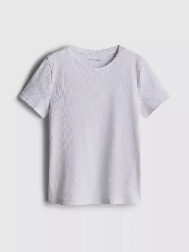 7–15 år | ribbad T-shirt