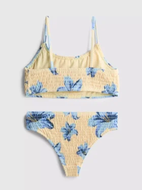 7–15 år | Rynkad bikini med tryck