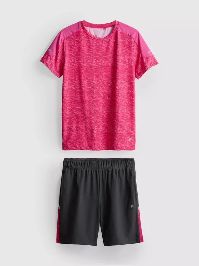 7–15 år | Set med aktiv T-shirt och shorts