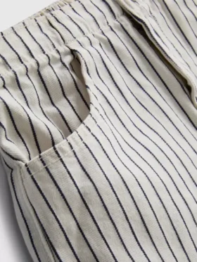 7–15 år | Set med randig denim-top utan ärmar och Shorts