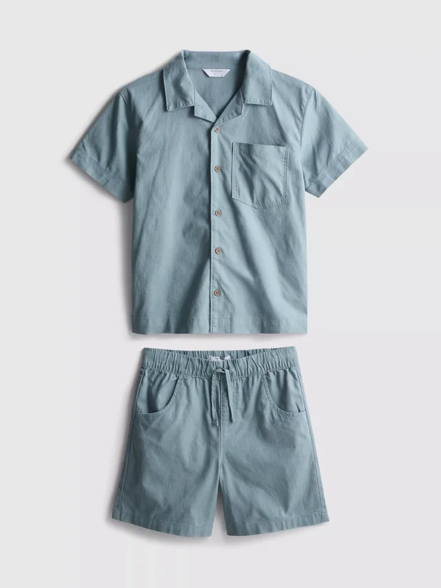 7–15 år | Set med skjorta och shorts