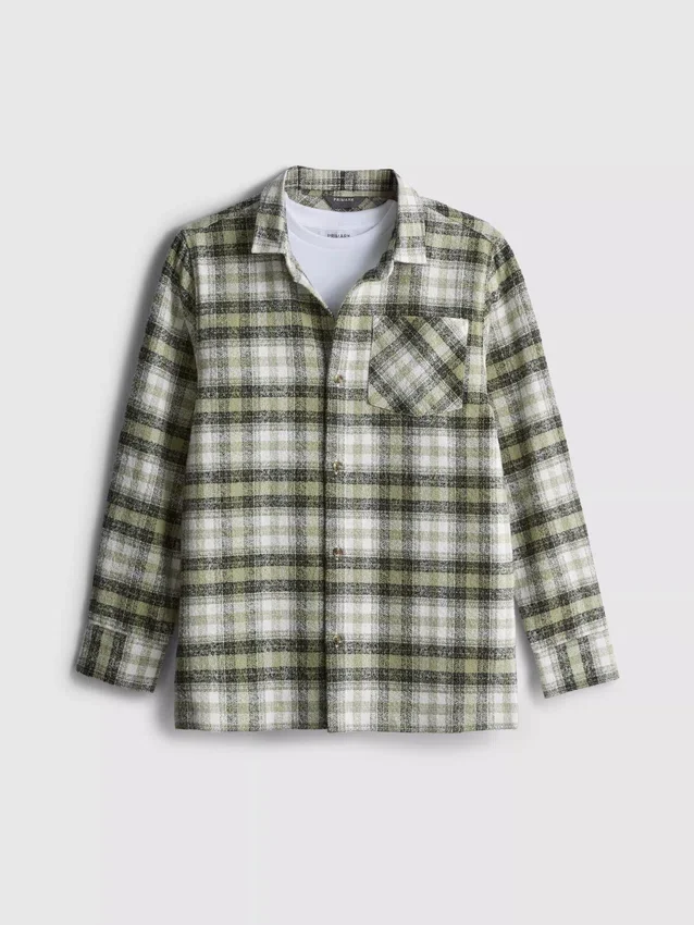 7–15 år | set med t-shirt och rutig skjorta