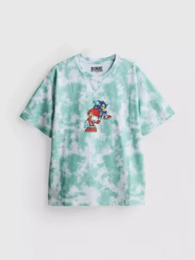 7–15 år | Sonic the Hedgehog-T-shirt i tie-dye