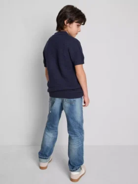 7–15 år | stickad polotröja