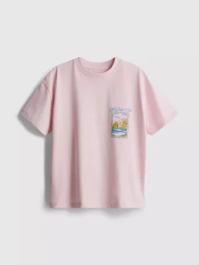 7–15 år | T-shirt i oversized-modell med grafiskt tryck