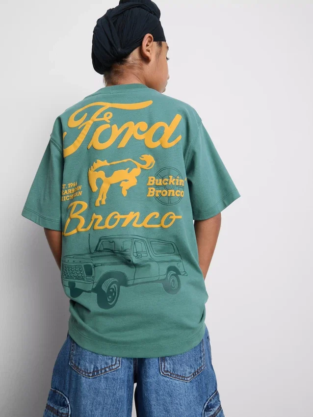 7–15 år | T-shirt med Ford-motiv