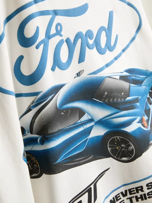 7–15 år | T-shirt med Ford-motiv