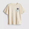 7–15 år | T-shirt med palmmotiv och struktur