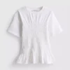 7–15 år | T-shirt med rynkad peplum