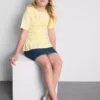 7–15 år | T-shirt med rynkad peplum