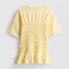 7–15 år | T-shirt med rynkad peplum