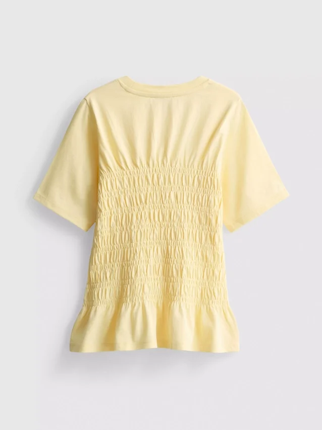7–15 år | T-shirt med rynkad peplum