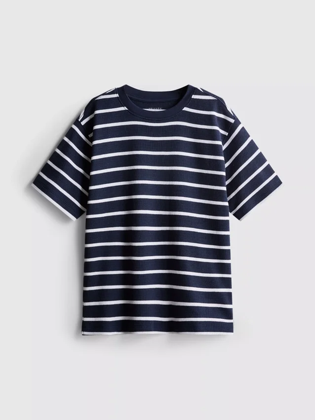 7–15 år | T-shirt med våffelstruktur