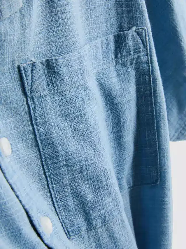 7–15 år | texturerad skjorta