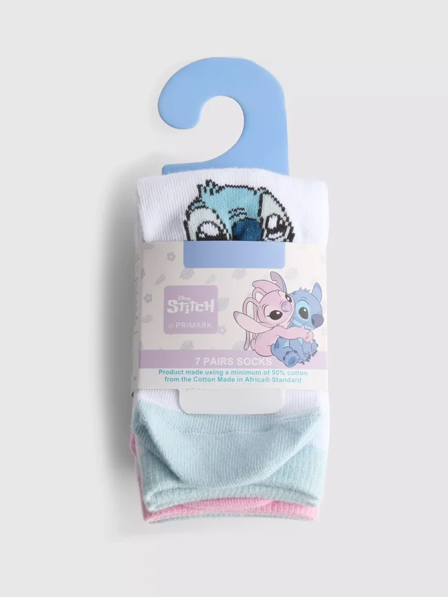 7-pack Disney-ankelstrumpor med Stitch