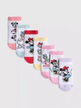 7-pack Disney Minnie Mouse-sneakerstrumpor
