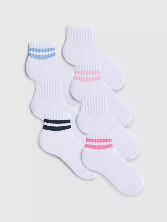 7-pack korta sportstrumpor