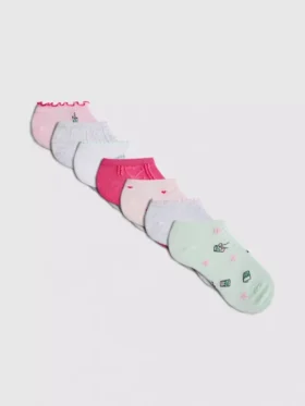 7-pack mönstrade skosockor