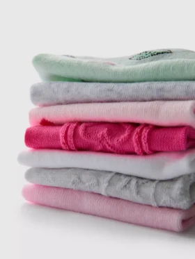 7-pack mönstrade skosockor