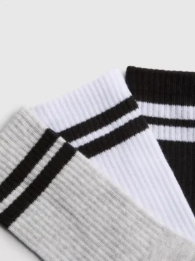 7-pack ribbade sportstrumpor