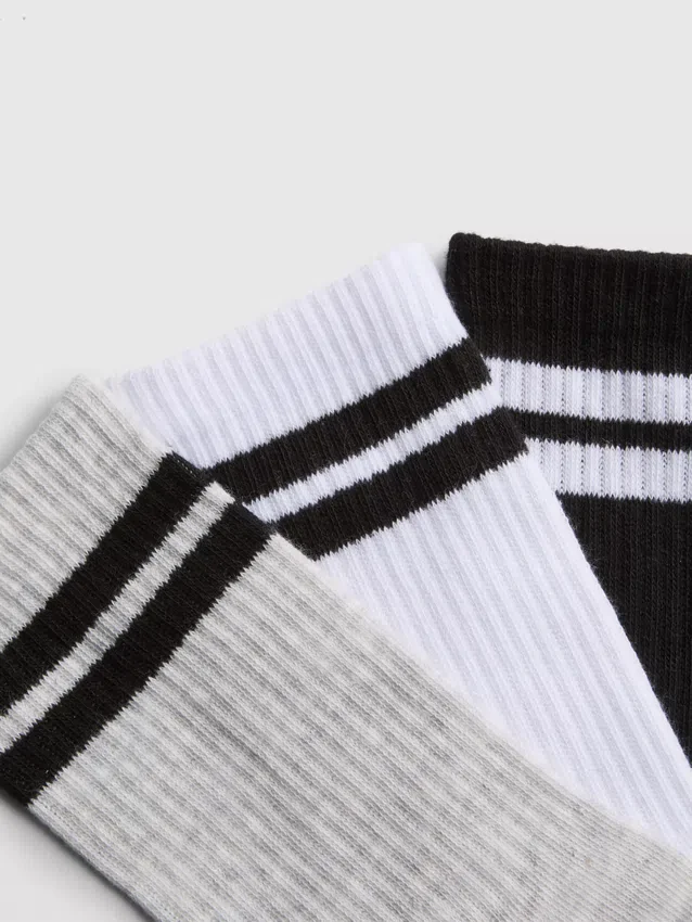7-pack ribbade sportstrumpor
