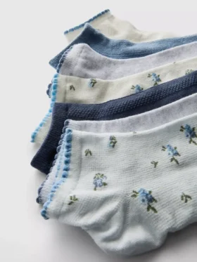 7-pack sneakerstrumpor med småmönster