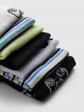 7-pack sneakerstrumpor med spelmotiv
