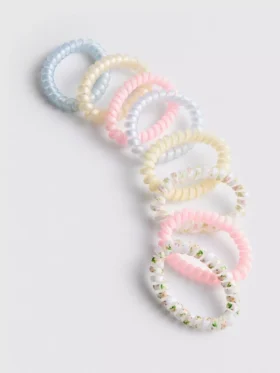 8-pack spiralformade hårband
