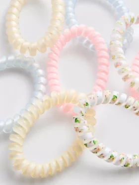8-pack spiralformade hårband