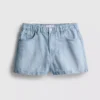 A-linjeformade shorts i bomullsdenim
