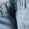 A-linjeformade shorts i bomullsdenim
