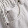 A-linjeformade shorts i bomullsdenim