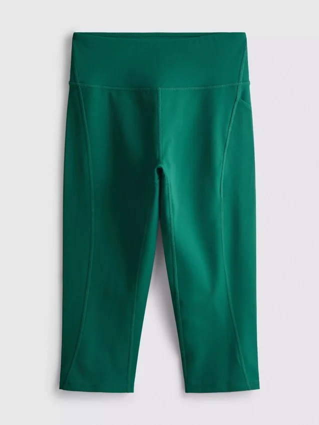 Aktiva capri-leggings med hög midja