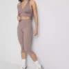 Aktiva capri-leggings med hög midja